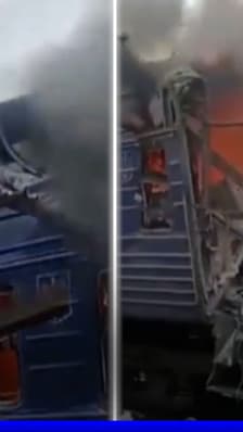 Ukraine : “Une attaque de drone russe” sur un train fait au moins 30 blessés selon Kiev 