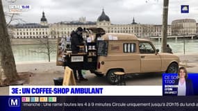 Lyon: un coffee-shop nomade s'installe tous les jours sur le quai Augagneur