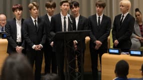 BTS s'exprime le 24 septembre 2018 lors d’une Assemblée générale des Nations unies