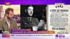 Le manuscrit de l'appel du 18 juin remis à l'Etat... et il n'est pas identique au discours officiel