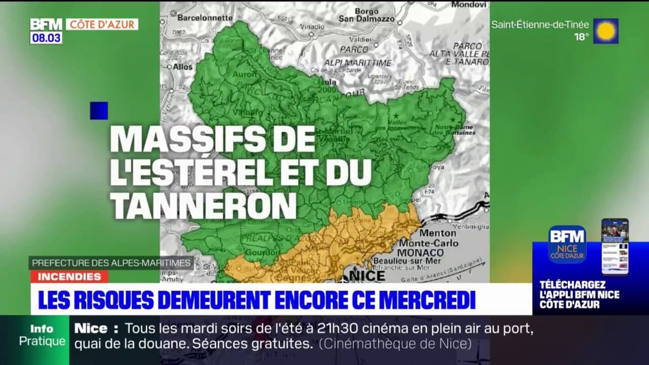 Incendies dans les Alpes-Maritimes: les risques demeurent encore ce