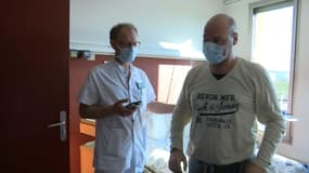 Patrick Bradenberger commence la rééducation après deux semaines passées dans un coma artificiel. 