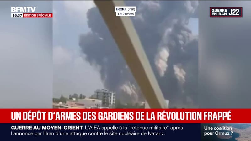 Guerre au Moyen-Orient: les images des frappes israélo-américaines sur des dépôts de munitions des Gardiens de la Révolution