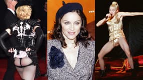 Madonna aux Grammy Awards, en 2003 et en 1990.