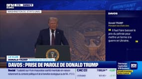 Davos : prise de parole de Donald Trump 