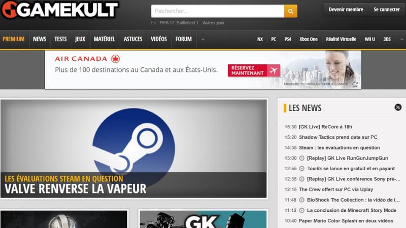 Gamekult est le second site français d'information sur les jeux vidéo