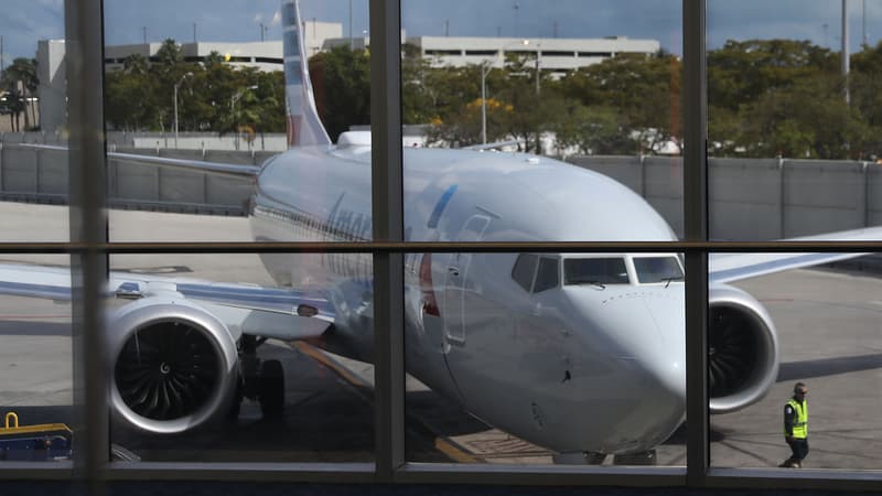 Un Boeing 737 MAX 8 de la compagnie American Airlines. (Photo d'illustration)