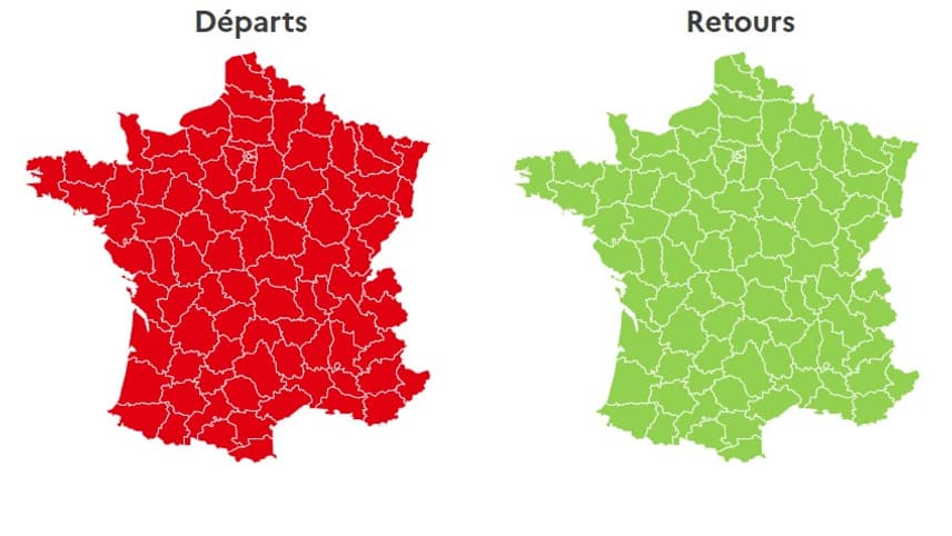 Ce mercredi veille du jeudi férié de l'Ascension est classé rouge dans tout l'Hexagone dans le sens des départs. Ce mercredi veille du jeudi férié de l'Ascension est classé rouge dans tout l'Hexagone dans le sens des départs.