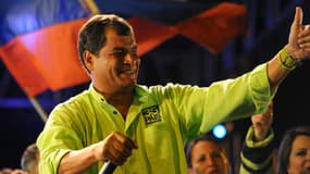 Le président équatorien Rafael Correa quelques jours avant sa réélection dimanche.