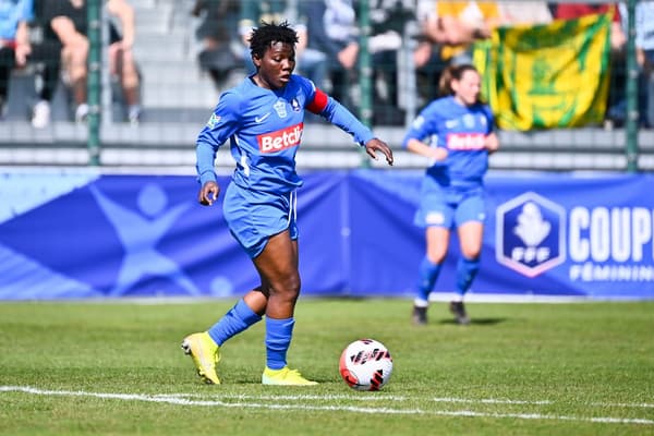 Christine Manie face au FC Nantes, en demi-finale de la Coupe de France féminine.