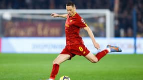 Nemanja Matic avec l'AS Roma, mars 2023