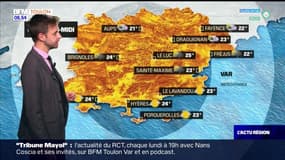 Météo Var: un lundi instable, 22°C prévus à Fréjus