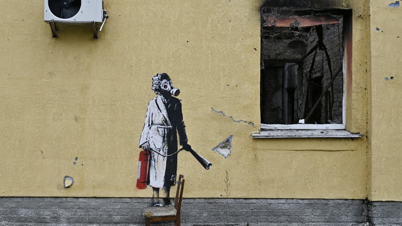 Ukraine: tentative de vol d'une oeuvre de Banksy près de Kiev, plusieurs arrestations