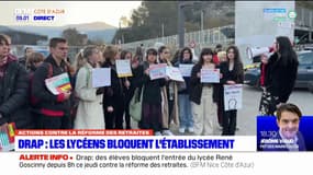 Drap: le lycée René Goscinny bloqué par des élèves