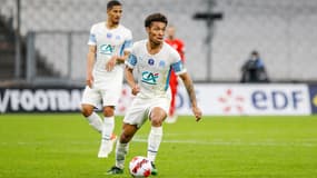 Boubacar Kamara en Coupe de France avec l'OM, fin janvier 2022