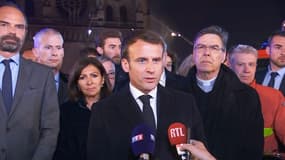 Emmanuel Macron ce lundi soir. 