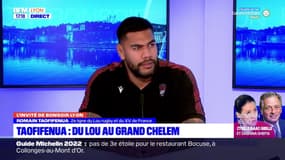 Romain Taofifenua, 2ème ligne du Lou et du XV du France, était l'invité de Bonsoir Lyon