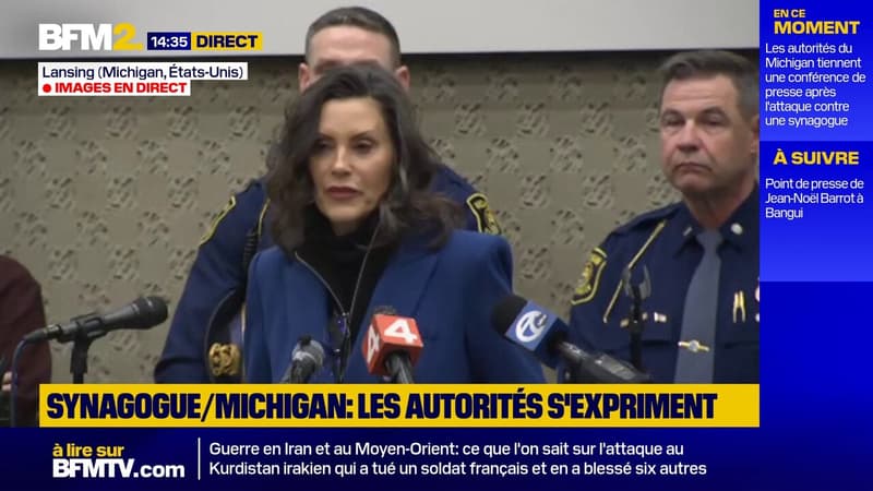 "L'attaque d'hier était de l'antisémitisme. C'était de la haine, tout simplement", déclare la gouverneure du Michigan