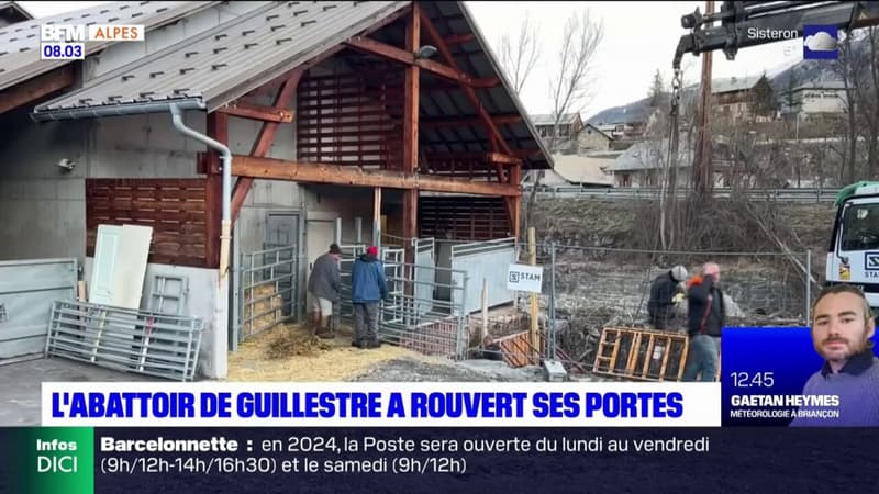 Hautes-Alpes: après les intempéries, l'abattoir de Guillestre a rouvert ses portes