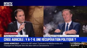 SIGNÉ CONSIGNY - Colère des agriculteurs: "Certains mettent de l'huile sur le feu", lance Charles Consigny à Nicolas Dupont-Aignan