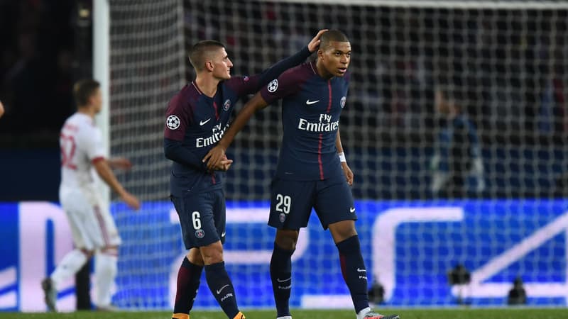 Marco Verratti et Kylian Mbappé