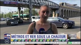 Canicule à Paris: les usagers de la ligne 6 du métro, non climatisée, déplorent la chaleur étouffante dans la rame