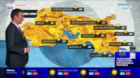 Météo Provence: une journée ensoleillée avec des rafales de vent, 28°C à Marseiille