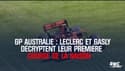 GP Australie : Leclerc et Gasly décryptent leur première course de la saison