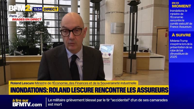 Crues: le ministre de l'Économie, Roland Lescure, appelle les assureurs à la "mobilisation générale"