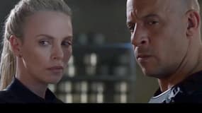 Vin Diesel et Charlize Theron dans Fast & Furious 8.