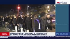 Le Collectif Ultras Paris rend hommage aux victimes du 13 novembre