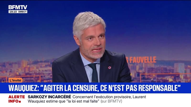 Budget 2026: Laurent Wauquiez, président du groupe (Droite républicaine), déclare que le parti est "contre toute augmentation d'impôts et de taxes" pour les Français