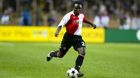 L'international ghanéen Christian Gyan avec Feyenoord, le 30 août 2002