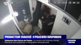 Quatre policiers ont été suspendus, après la diffusion d'images montrant un producteur violemment frappé