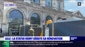 Lille: la statue Romy se refait une beauté
