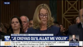 "J'ai cru qu'il allait me violer", la victime présumée de Brett Kavanaugh témoigne devant le sénat américain