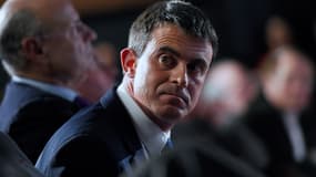 Le Premier ministre Manuel Valls lors d'un meeting du PS, mercredi dernier.
