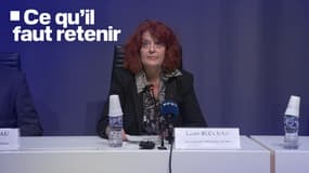 La procureure de la République de Paris Laure Beccuau lors d'une conférence de presse le 29 octobre 2025