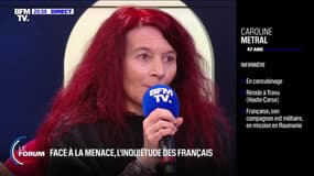 Caroline Metral, infirmière: "En tant que femme de militaire, je suis inquiète, car je sais qu'on a ni les moyens humains ni les moyens technique" pour faire la guerre