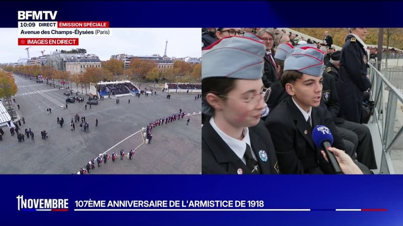 "C'est une fierté de participer à une cérémonie du 11-Novembre", déclare ce cadet de la Défense de La Rochelle