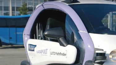 Le "Lutz Pathfinder" a parcouru un kilomètre en mode 100% autonome. Totalement électrique, il se base sur un Renault Twizy.