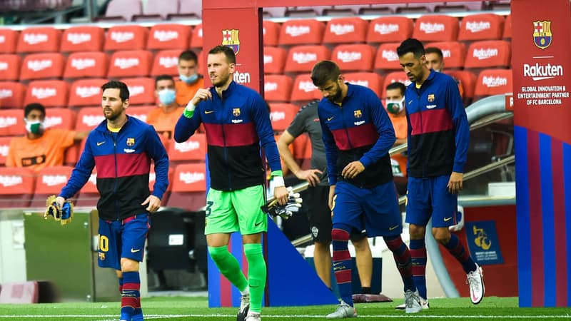 Les joueurs du Barça
