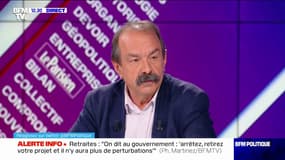 "Plus que jamais": Philippe Martinez encourage les éboueurs à continuer la grève 