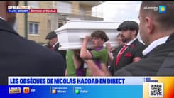 Obsèques de Nicolas: les proches du jeune rugbyman emmènent le cortège