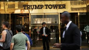 L'entrée de la Trump Tower sur la 5e avenue de New York le 24 août 2018