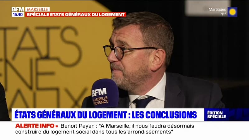 Marseille: le ministre délégué chargé de la Ville et du Logement, évoque l'encadrement des loyers