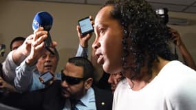 Ronaldinho au Palais de justice d'Asuncion (Paraguay), le 6 mars 2020