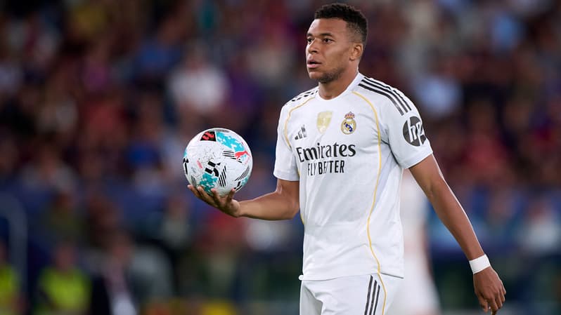 Kylian Mbappé avec le Real Madrid, le 23 septembre 2025