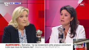 Retraites: "Nous respecterons la décision du Conseil constitutionnel", assure Marine Le Pen 