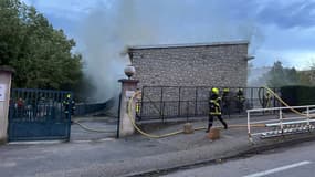 L'école maternelle Ripaille, à Annonay, en Ardèche, touchée par un incendie le dimanche 31 août 2025